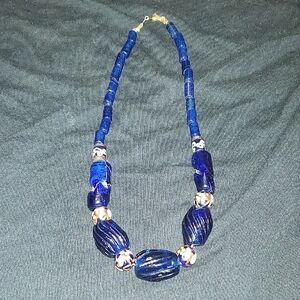 20" Huge Venitian Glass Trade Beads Necklace